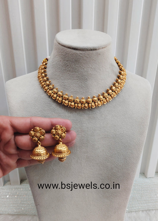 Gold Polki Necklace Jewellery Rana Set