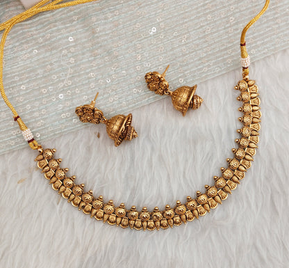 Gold Polki Necklace Jewellery Rana Set