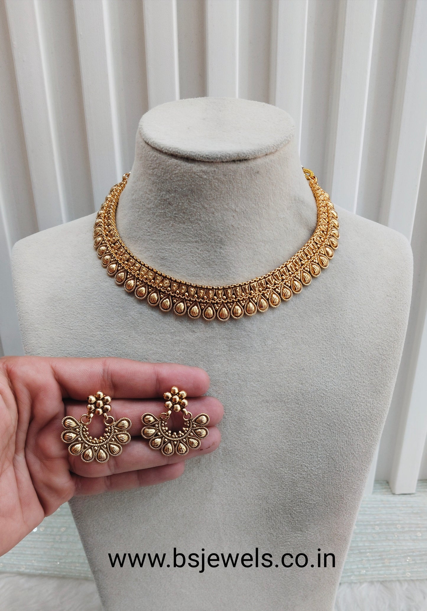 Gold Polki Necklace Jewellery Rana Set