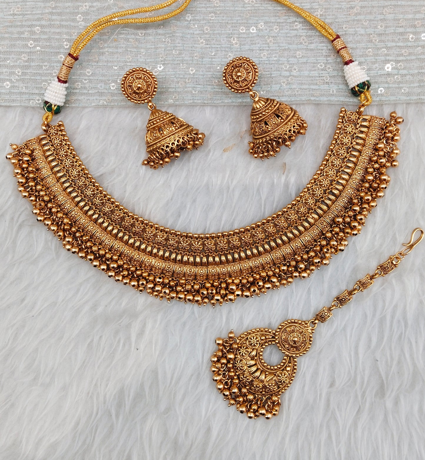 Gold  Polki  Choker Jewellery Beams Set