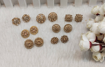 Champagne Stone Stud Earrings