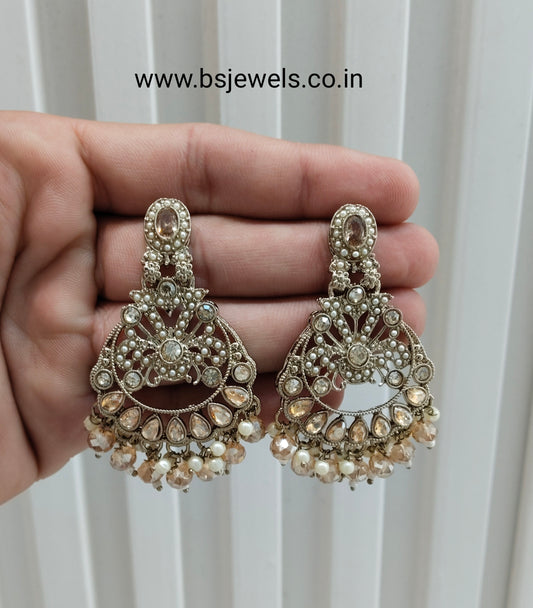 Antique Gold Bollywood Ammy Earrings