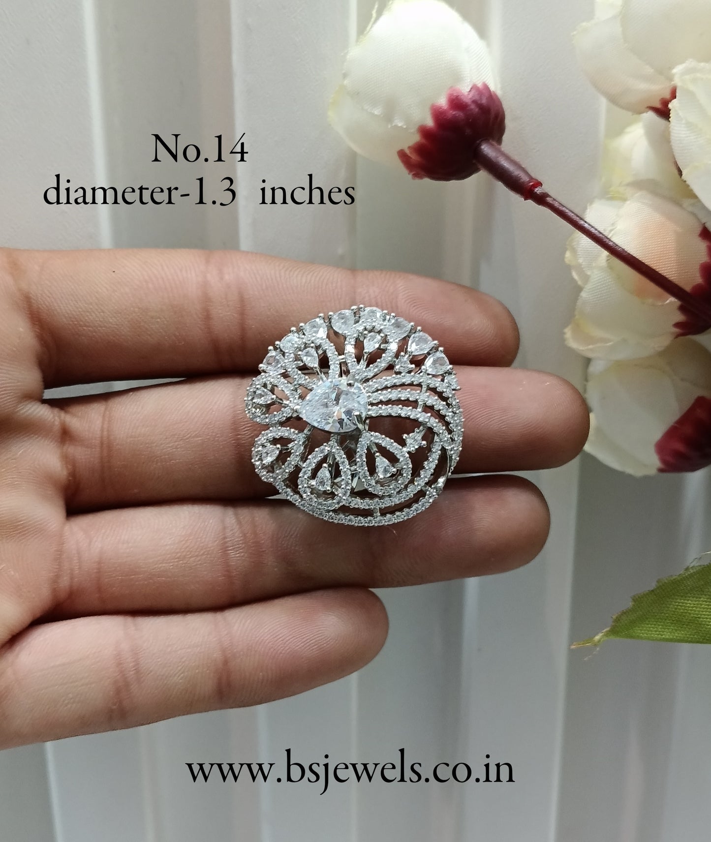 CZ American Diamond Adjustable Finger Rings