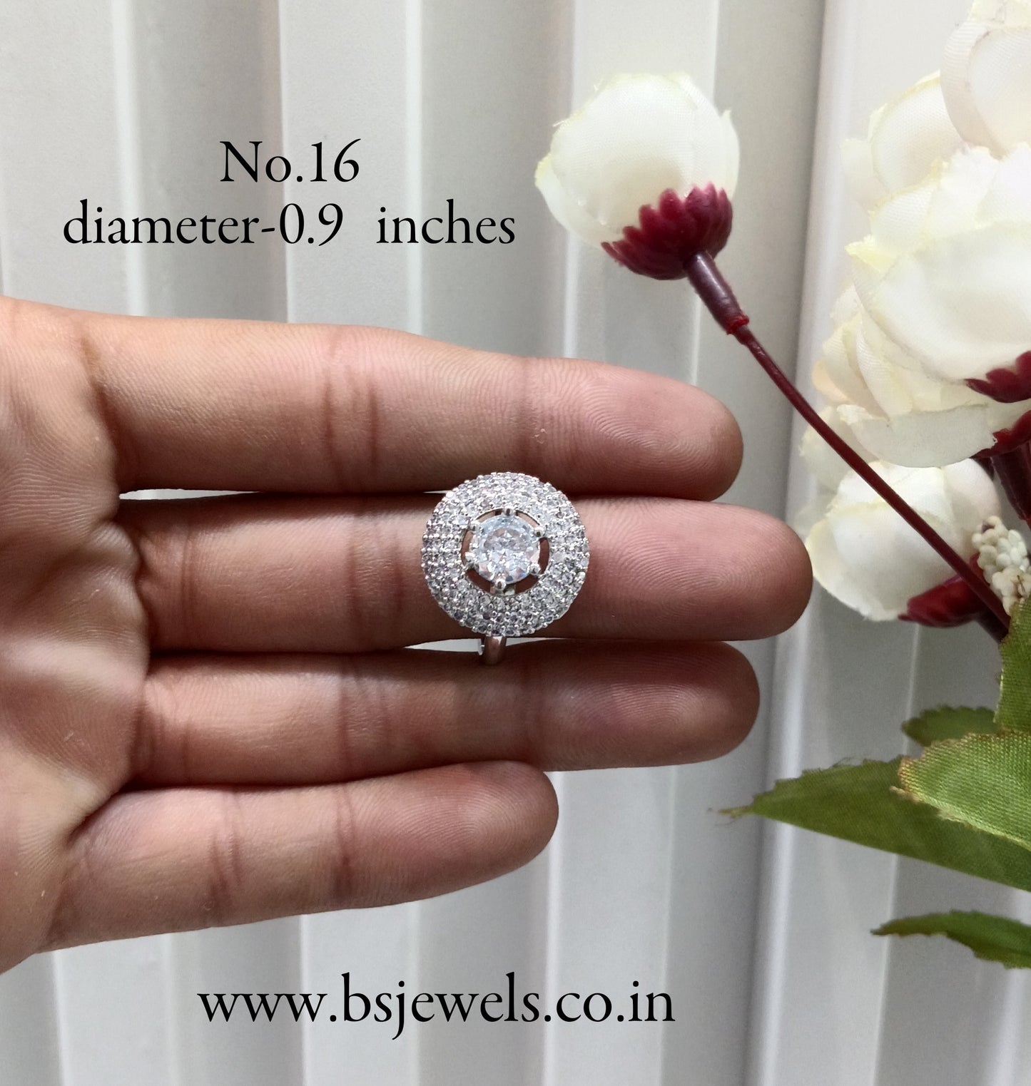 CZ American Diamond Adjustable Finger Rings