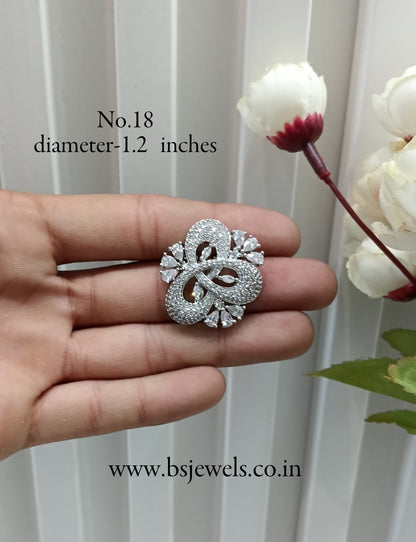 CZ American Diamond Adjustable Finger Rings