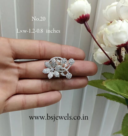 CZ American Diamond Adjustable Finger Rings