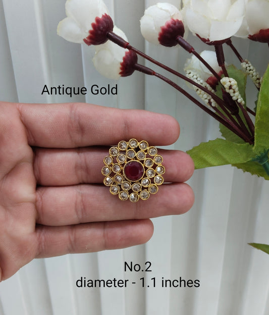 Antique Gold and Silver Cocktail Finger Rings