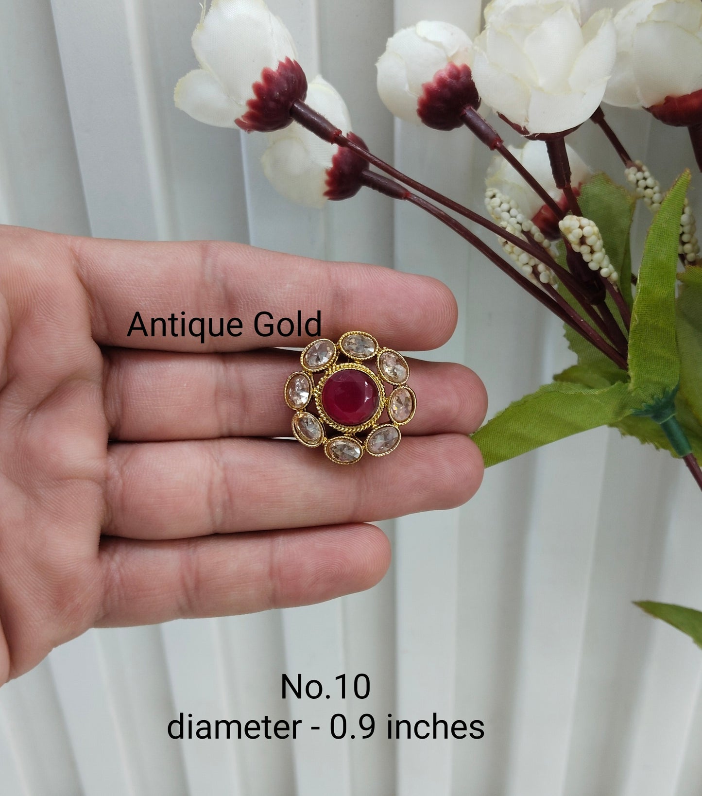 Antique Gold and Silver Cocktail Finger Rings
