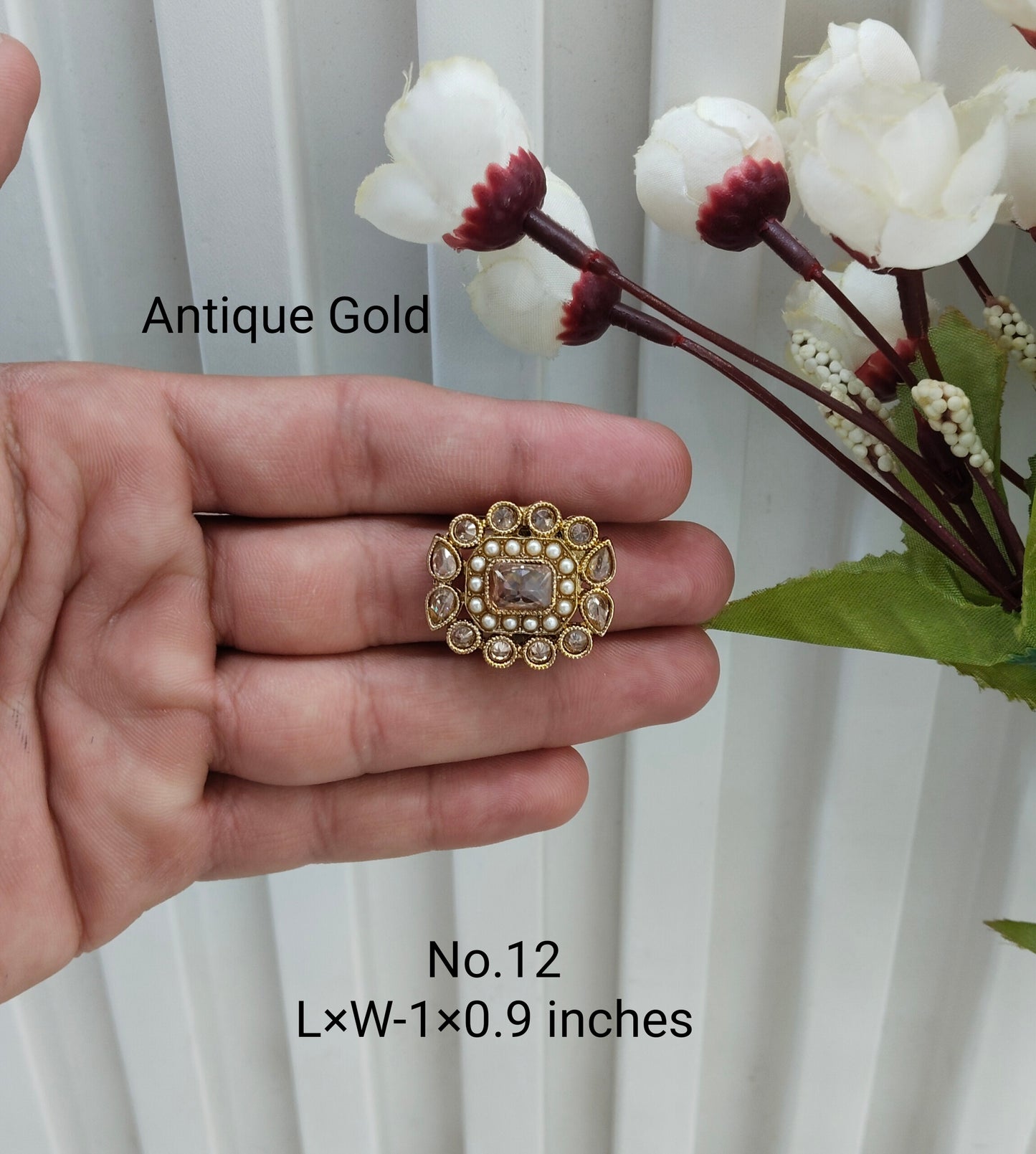 Antique Gold and Silver Cocktail Finger Rings
