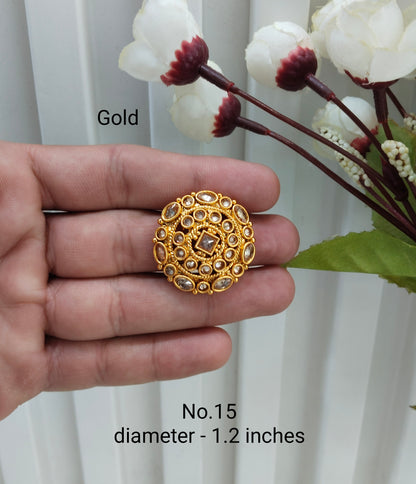 Gold Cocktail Finger Rings