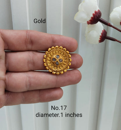 Gold Cocktail Finger Rings