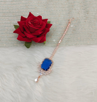 Crystal Tikka Jewellery Headpiece Set