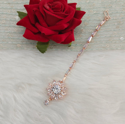 Crystal Tikka Jewellery Headpiece Set