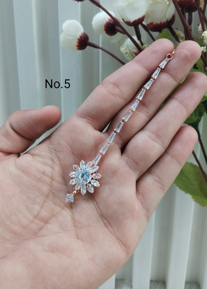 Crystal Tikka Jewellery Headpiece Set