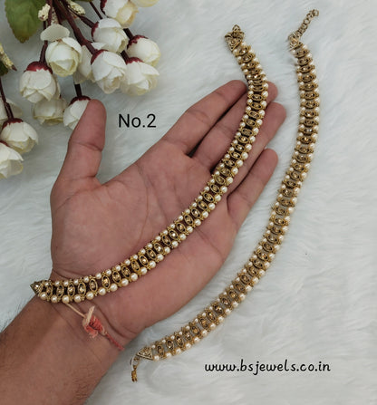 Antique Gold Anklets Jhanjar Payal Jewellery  Set