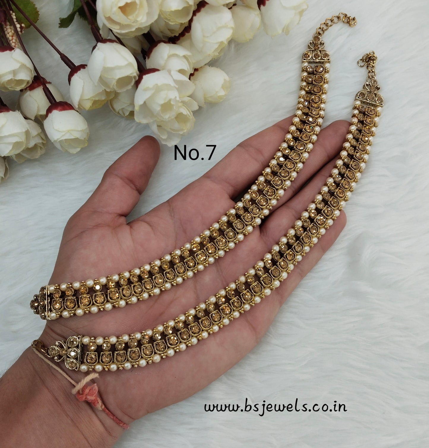 Antique Gold Anklets Jhanjar Payal Jewellery  Set