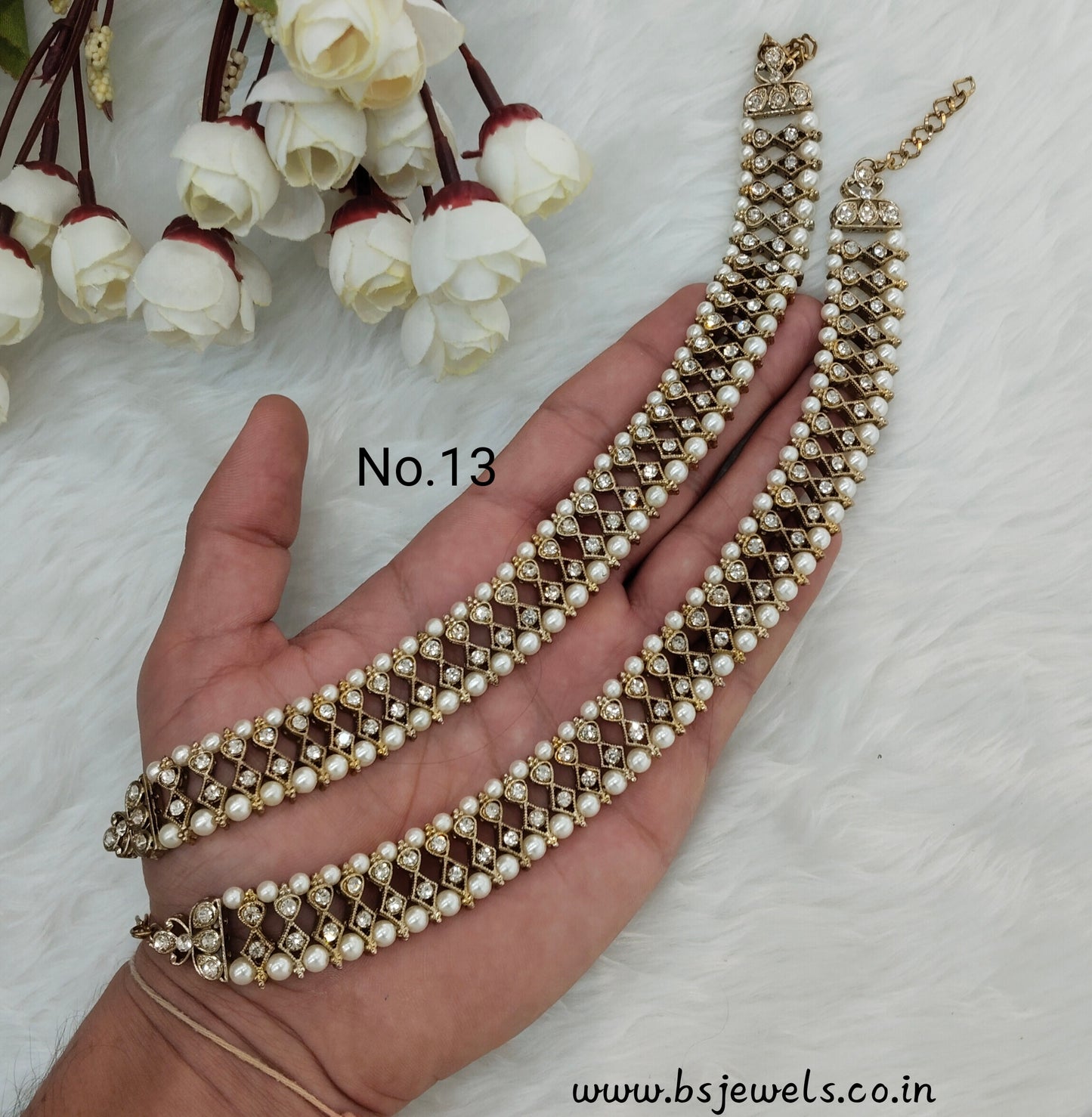 Antique Gold Anklets Jhanjar Payal Jewellery  Set