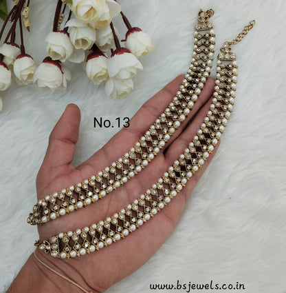 Antique Gold Anklets Jhanjar Payal Jewellery  Set