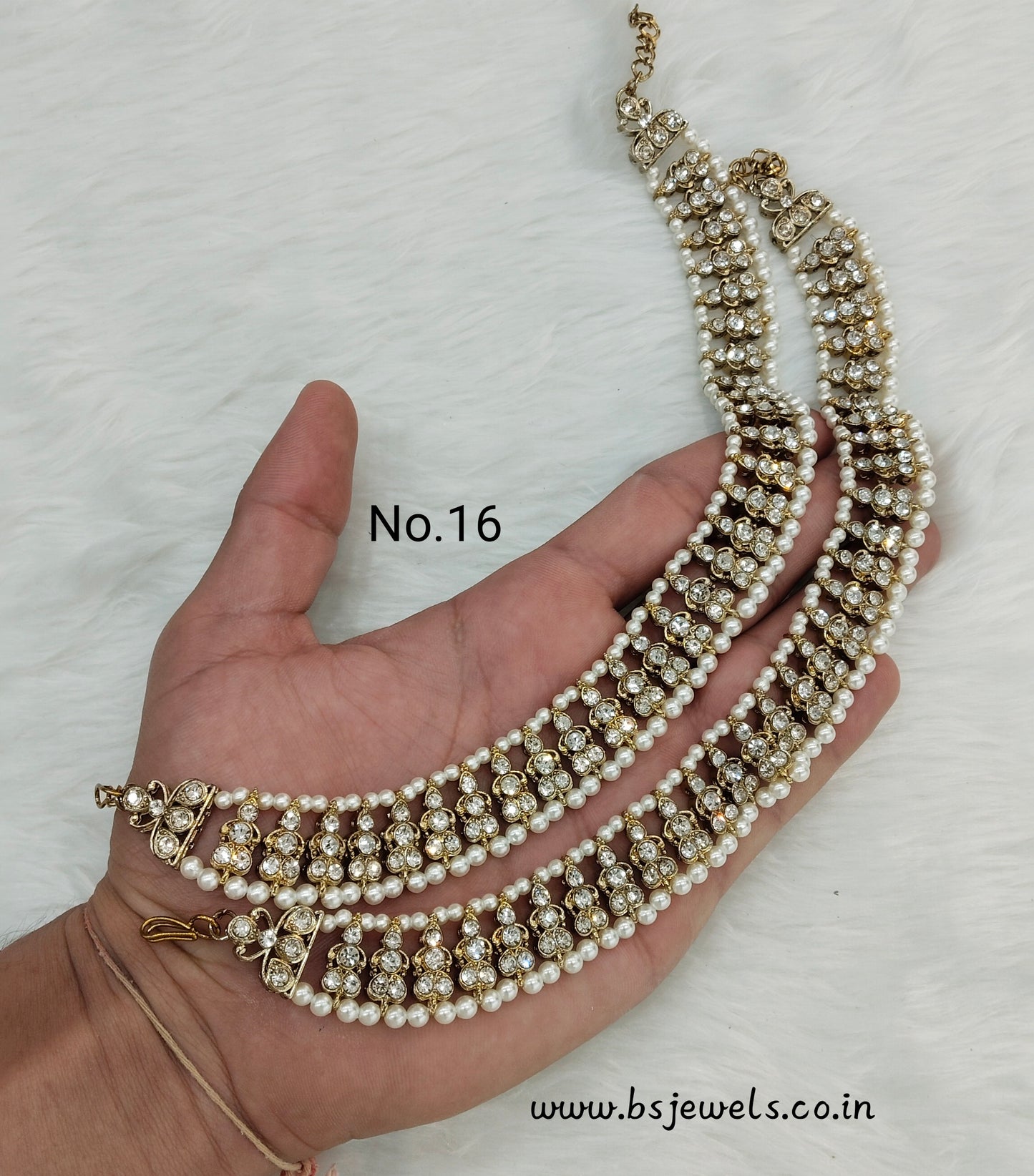 Antique Gold Anklets Jhanjar Payal Jewellery  Set
