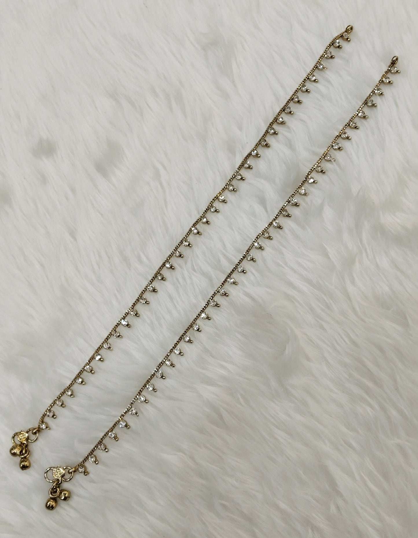 Antique Gold Anklets Jhanjar Payal Jewellery  Set