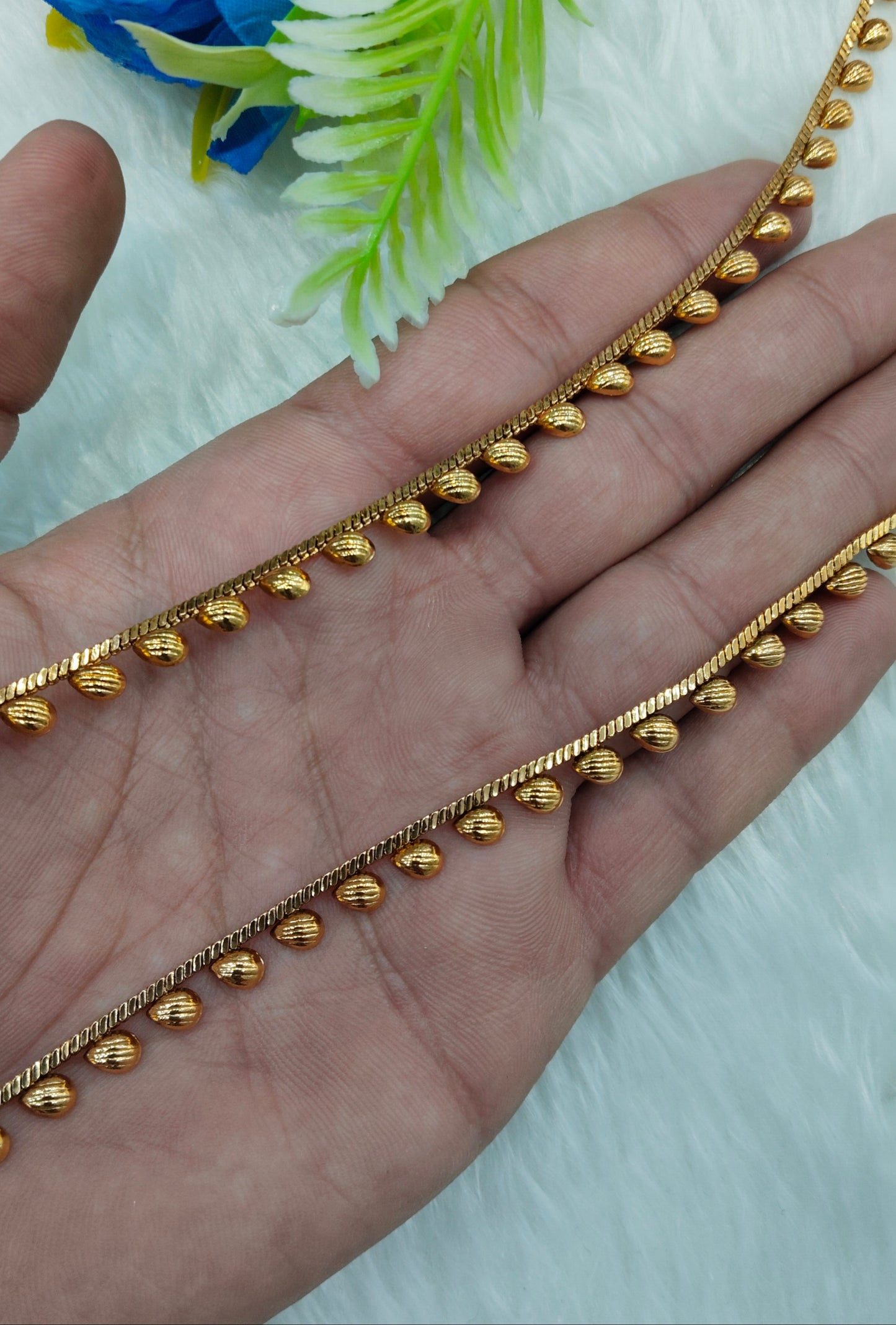 Gold Anklets Jhanjar Payal Jewellery  Set