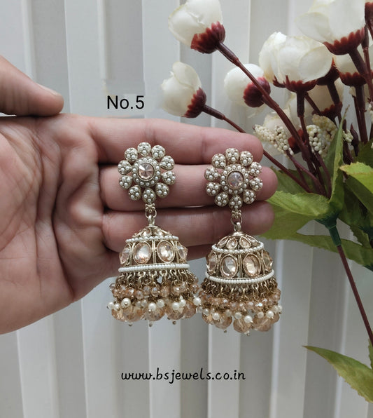 Antique Gold Jhumki Bollywood Ghatak Earrings