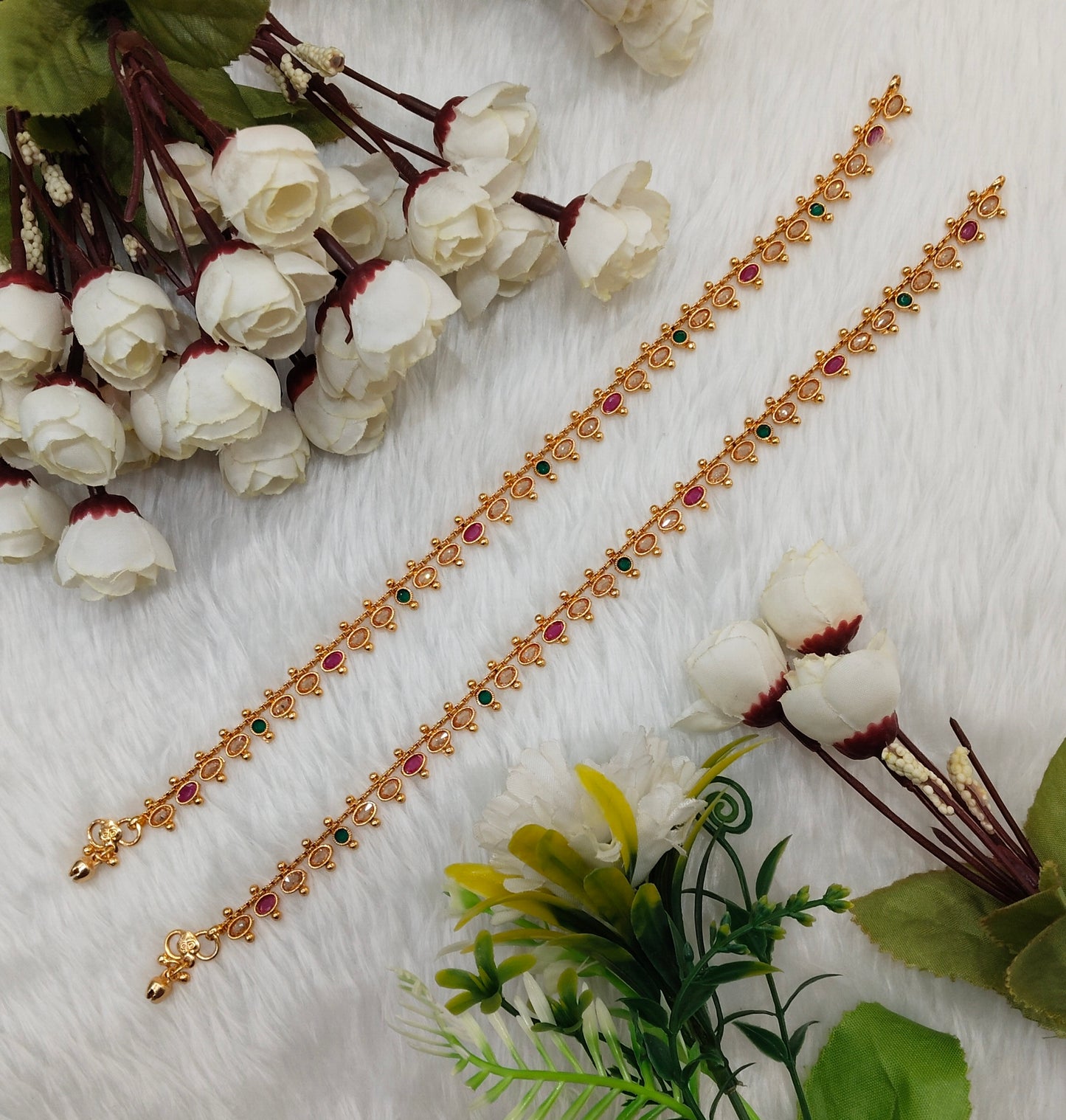 Gold Anklets Jhanjar Payal Jewellery  Set