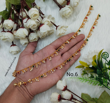 Gold Anklets Jhanjar Payal Jewellery  Set