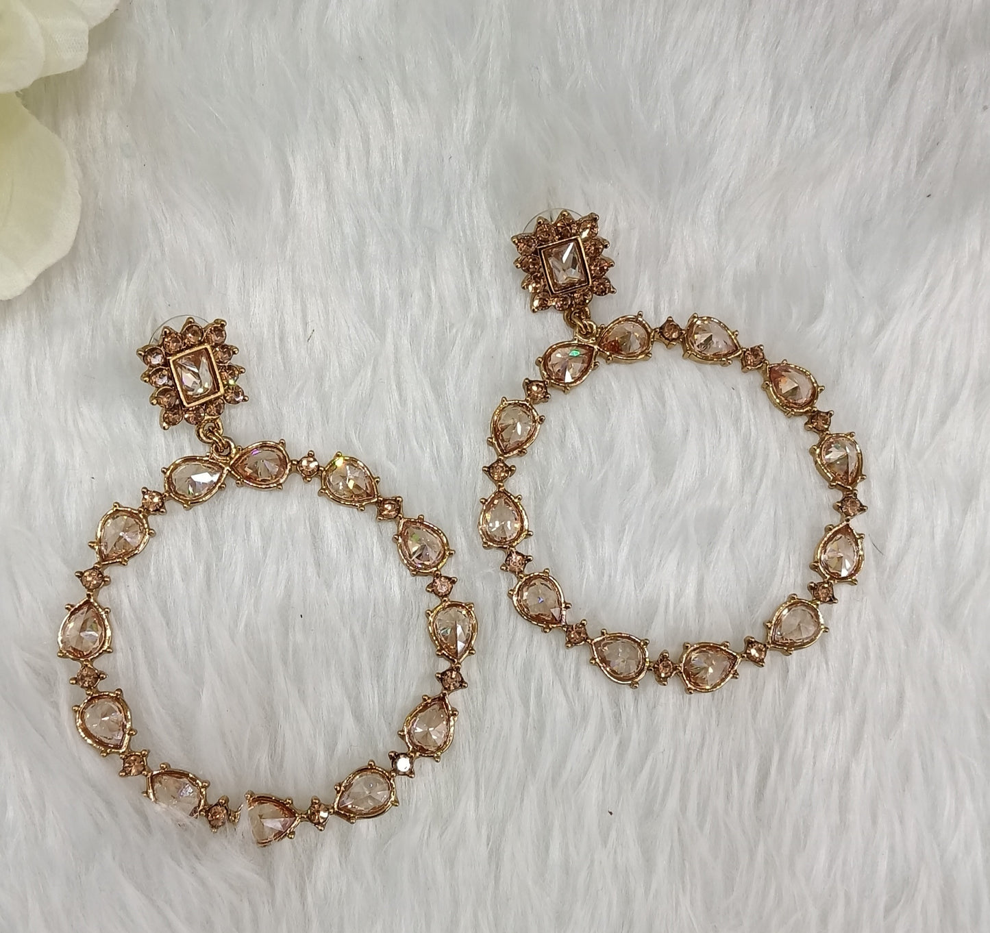Gold Kundan Bollywood Pargat Earrings