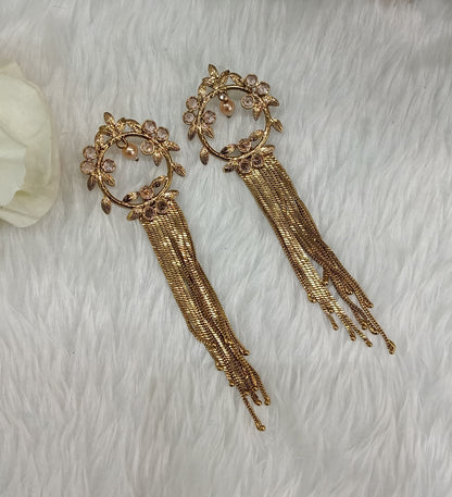 Gold Bollywood Sukh Earrings