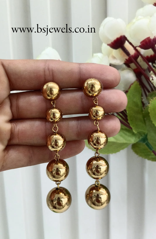 Gold Bollywood Sukh Earrings