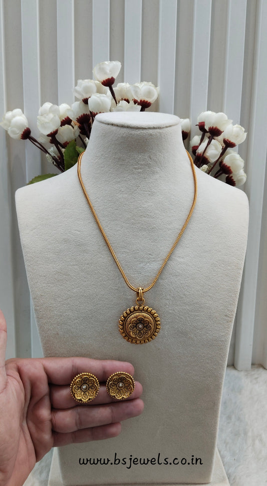 Gold Polki Necklace Jewellery Azam Set