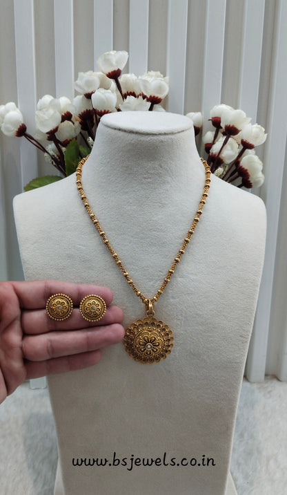 Gold Polki Necklace Jewellery Azam Set