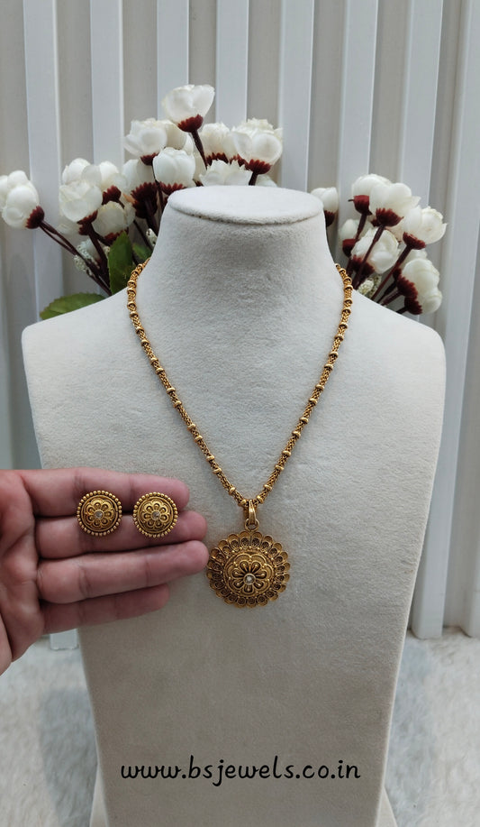 Gold Polki Necklace Jewellery Azam Set