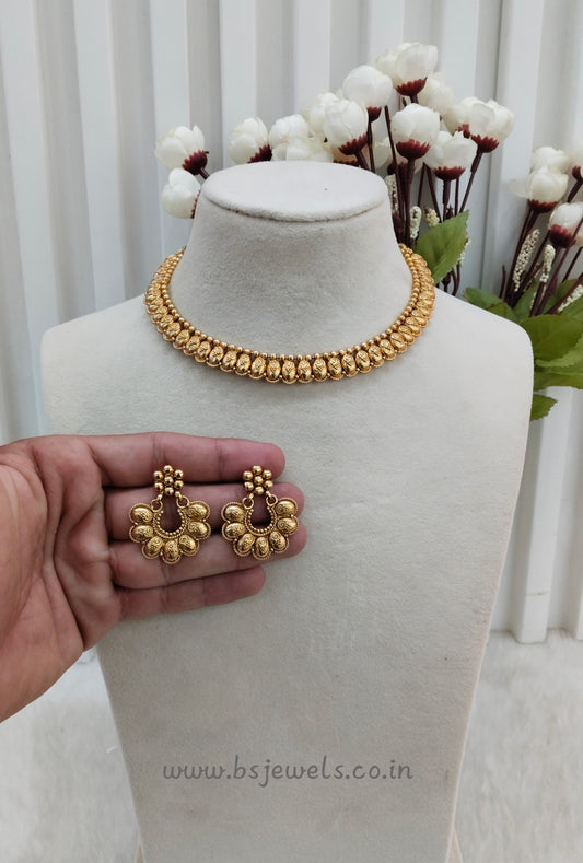 Gold Polki Necklace Jewellery Kuwar Set