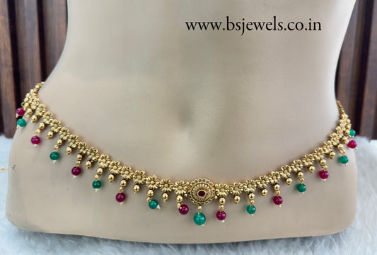 Ruby Green Belly chain kamarbelt saree chain