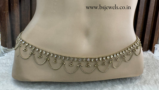 Antique Gold Belly chain kamarbelt saree chain
