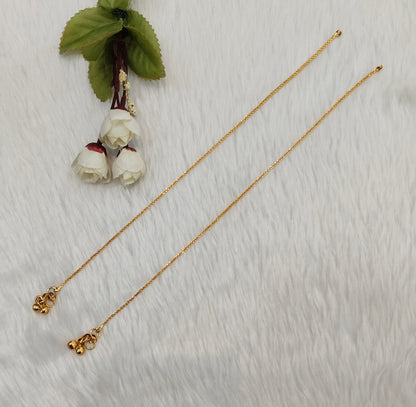 Gold Anklets Jhanjar Payal Jewellery  Set