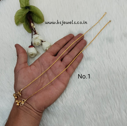 Gold Anklets Jhanjar Payal Jewellery  Set