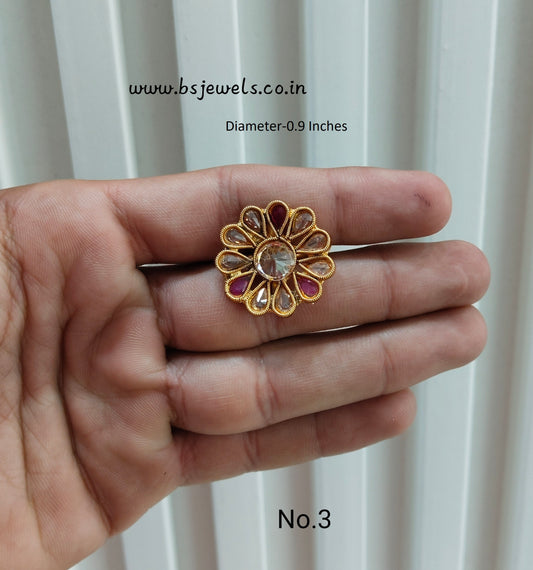 Gold Cocktail Finger Rings