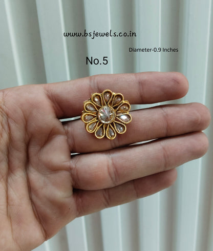 Gold Cocktail Finger Rings