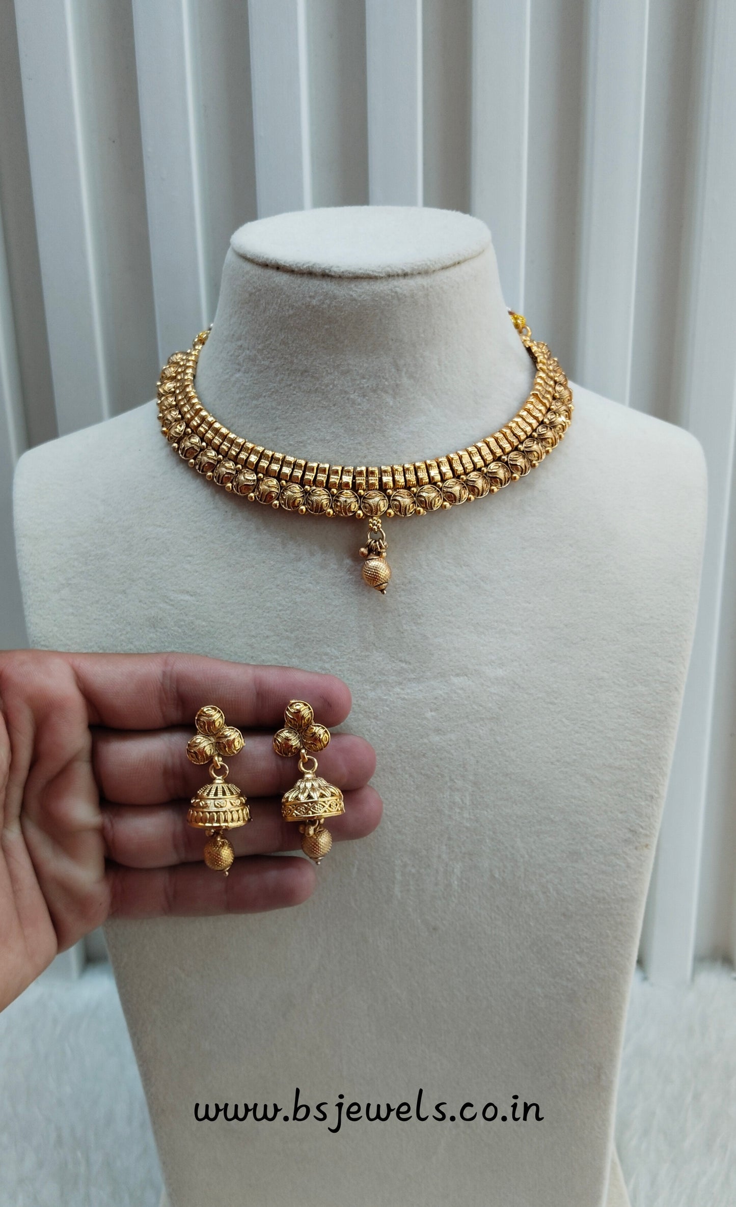 Gold Polki Necklace Jewellery Pawan Set