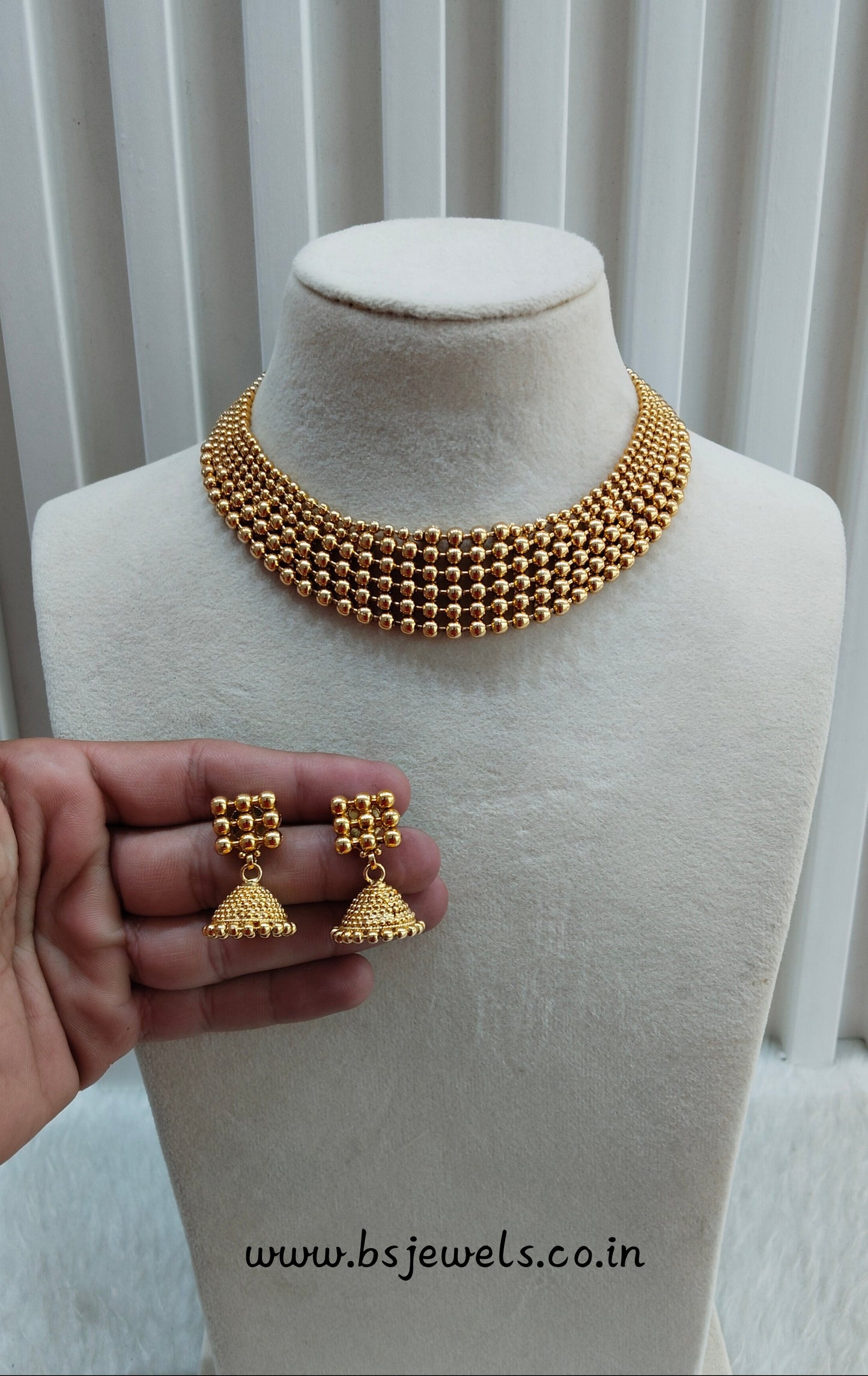 Gold Polki Necklace Jewellery Pawan Set