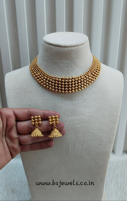 Gold Polki Necklace Jewellery Pawan Set