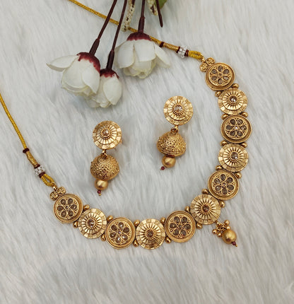 Gold Polki Necklace Jewellery Pawan Set