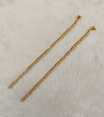 Gold Anklets Jhanjar Payal Jewellery  Set