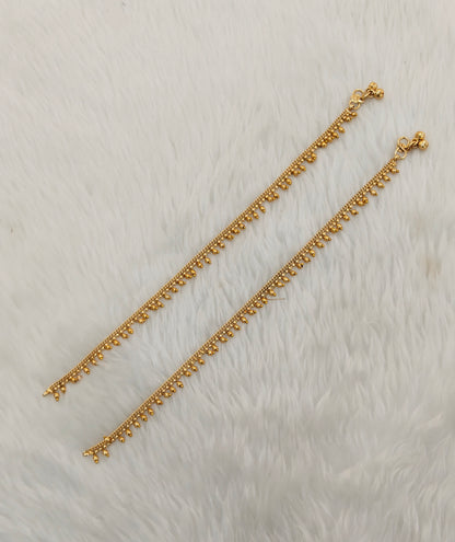 Gold Anklets Jhanjar Payal Jewellery  Set