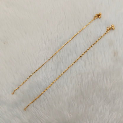 Gold Anklets Jhanjar Payal Jewellery  Set