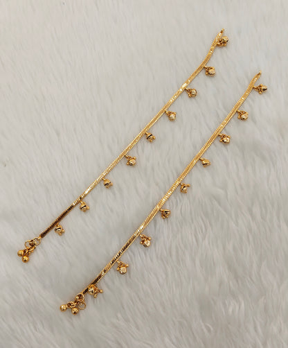 Gold Anklets Jhanjar Payal Jewellery  Set