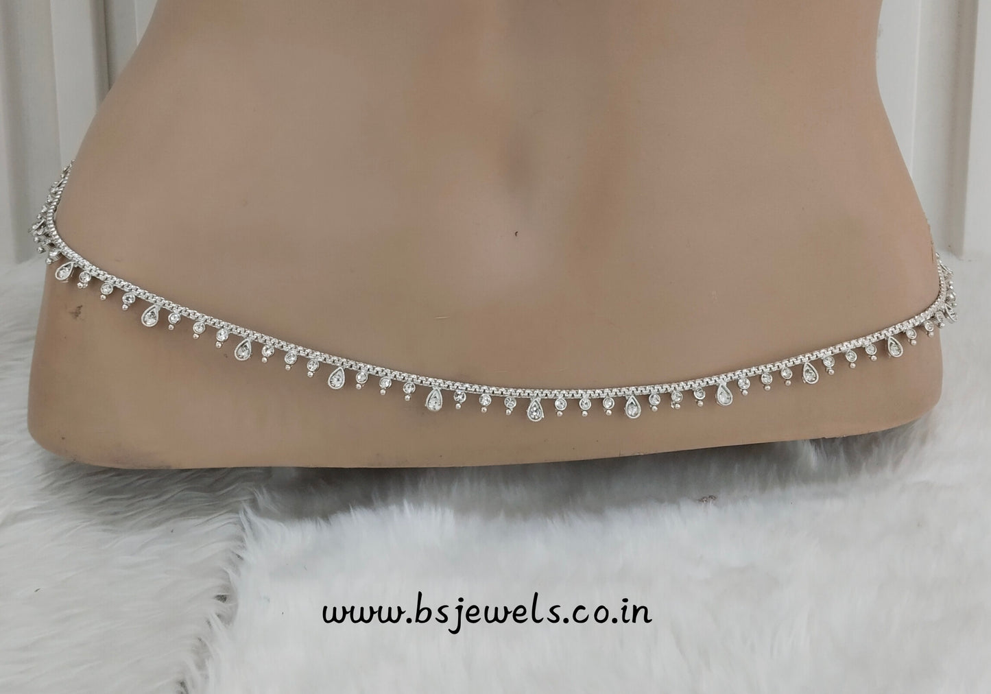 Silver Belly chain kamarbelt saree chain
